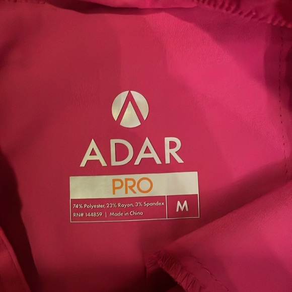Adar Pro raspberry coloured scrub pant. - Picture 4 of 6